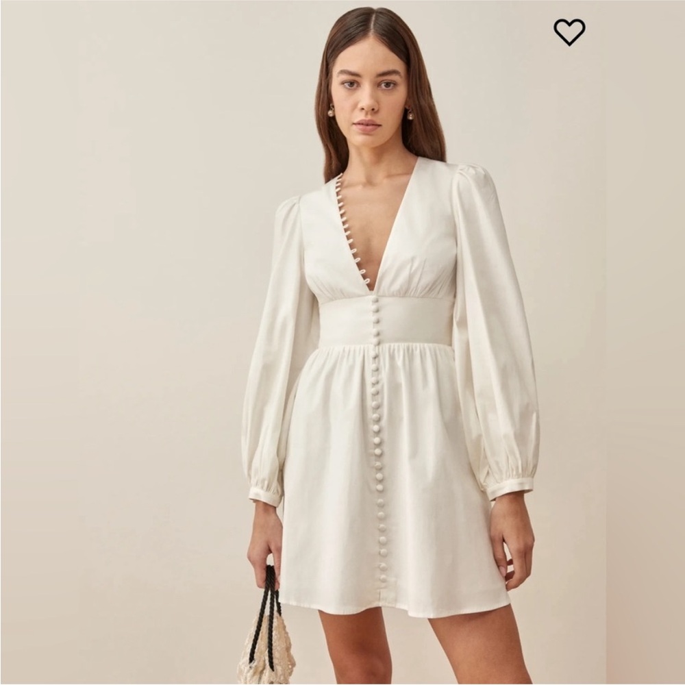 Reformation White Mini Dress